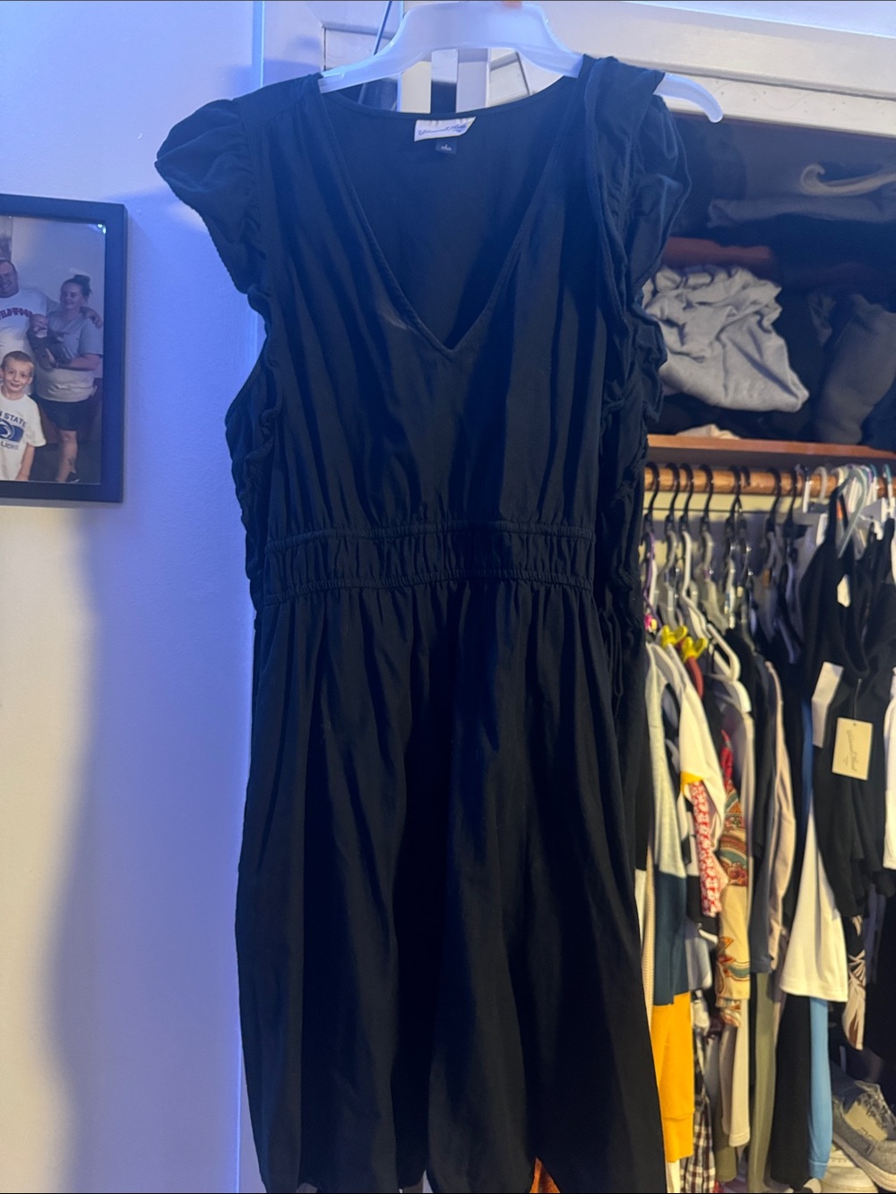 Universal Thread Black V-Neck Mini Dress